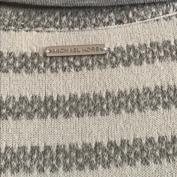 Knit Michael Korn dress grey and white - Picture 6 of 7